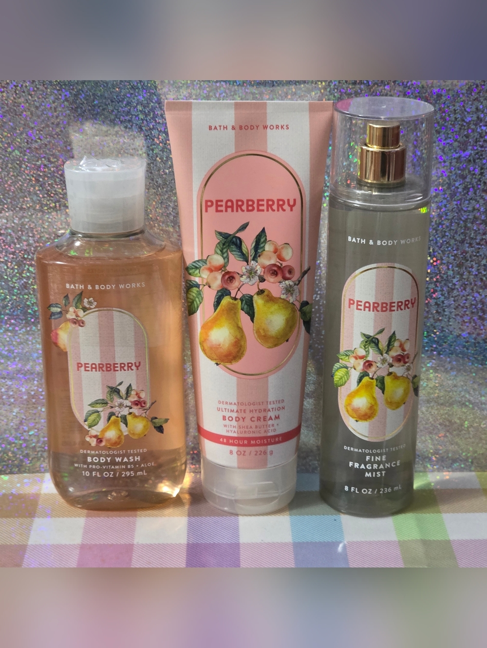 Bath & Body Works Pearberry Body Care Set NEW Rare